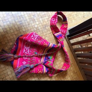 Vibrant tribal tote